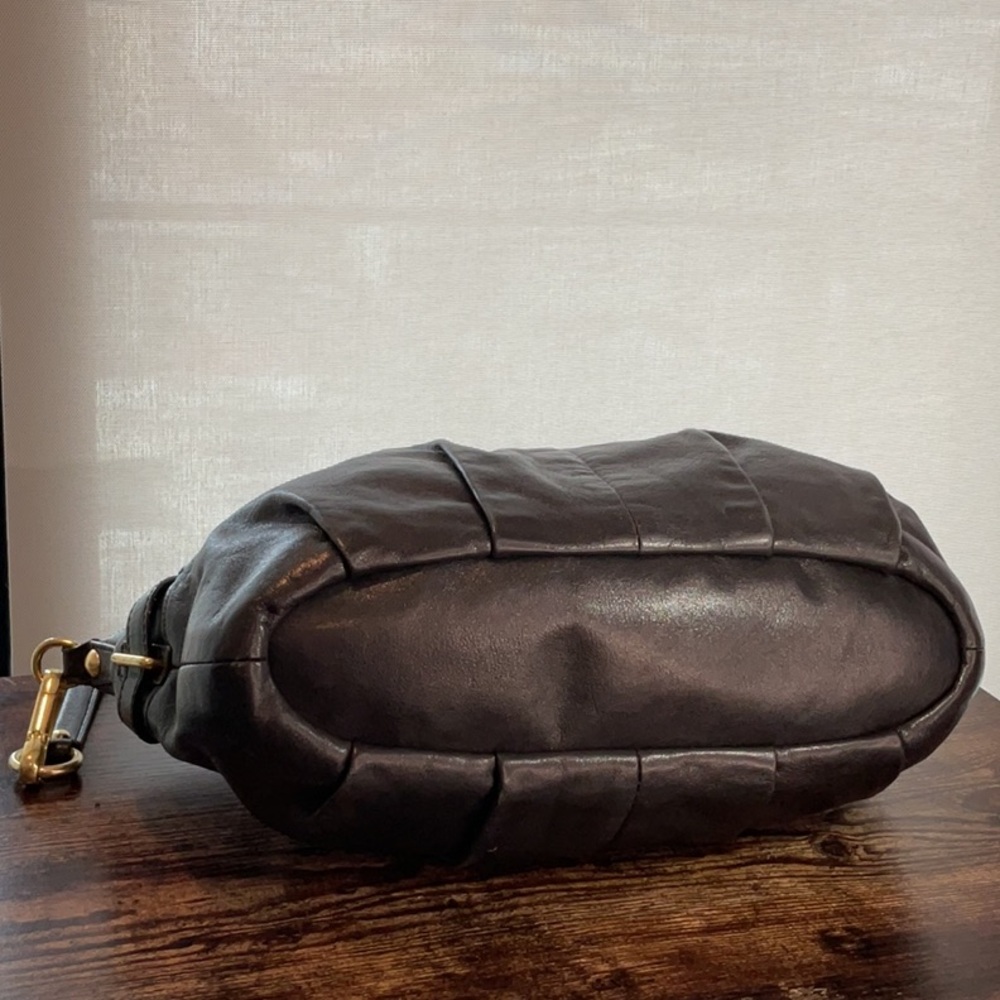 Vintage Black Leather Coach Shoulder Bag - Picture 5 of 6